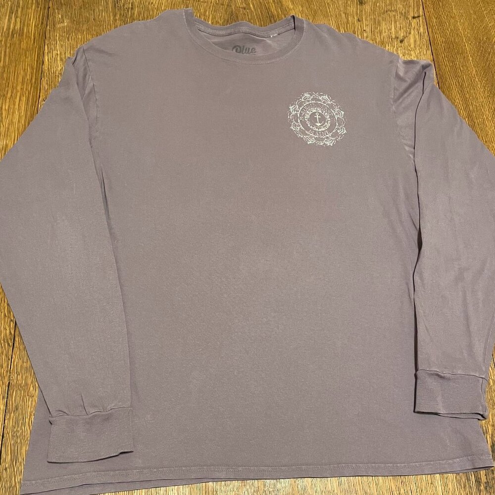 Kennebunkport, Maine Long Sleeve T-Shirt - Large, Pale Mauve